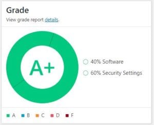 Website security grade